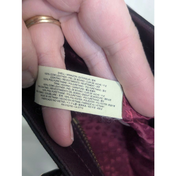 Kate Spade Dally Laurel Saffiano Leather Tote Plum Medium - Picture 15 of 16